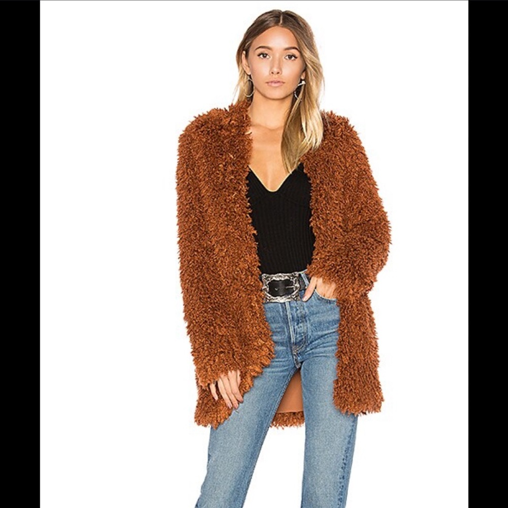 house of harlow 1960: janice shag coat
